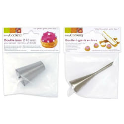ScrapCooking Duo de douilles - Garnir & Choux 18 mm