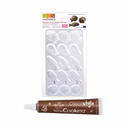 Moule rigide pour fritures en chocolat + 1 Stylo chocolat offert