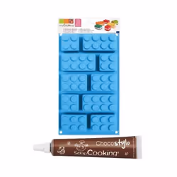Moule en silicone briques ScrapCooking + 1 Stylo chocolat offert