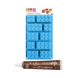 Moule en silicone briques ScrapCooking + 1 Stylo chocolat offert