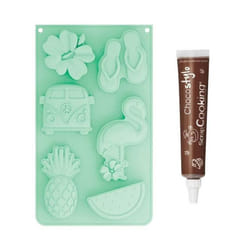 Moule en silicone Summer + 1 Stylo chocolat offert
