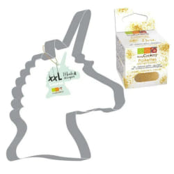 Scrapcooking Découpoir Licorne XXL + Paillettes dorées