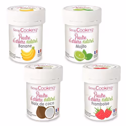 4 arômes alimentaires naturels en poudre - Cocktail