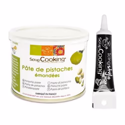 Pâte de pistaches 200 g + Stylo de glaçage noir