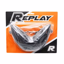 PHARES DOUBLE OPTIQUE REPLAY RR8 POUR MBK 50 NITRO 1997>2012-YAMAHA 50 AEROX 1997>2012 NOIR AV