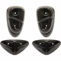 KIT CARROSSERIE CARENAGE-PAD SCOOT REPLAY POUR MBK 50 STUNT-YAMAHA 50 SLIDER NOIR BRILLANT (x4)