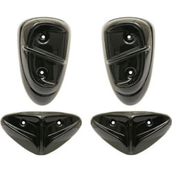 KIT CARROSSERIE CARENAGE-PAD SCOOT REPLAY POUR MBK 50 STUNT-YAMAHA 50 SLIDER NOIR BRILLANT (x4)