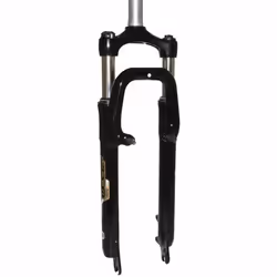Fourche VTT à ressort réglable-blocable deb. 60mm pivot lisse 296mm 1''1-8-28,6 éxterieur compatible V-Brake-disc Zoom 386MLO