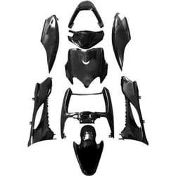 KIT CARROSSERIE CARROSSERIE-CARENAGE SCOOT ADAPTABLE MBK 50 MACH G-YAMAHA 50 JOG RR NOIR BRILLANT (K