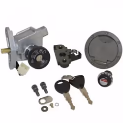 Kit serrure - GENERIQUE - MBK 50 Nitro 2003 - A clé - En applique - 2 clés incluses