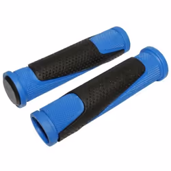 Paire de poignées VTT bi-matiere Newton - bleu - adulte - homme