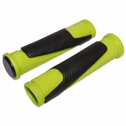 Poignées VTT bi-matière Newton - Vert/Noir - 130 mm - Homme - Adulte - Sports VTT