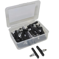 Coffret de 25 paires de porte patins de freins VTT à tige Deporte Newton 72 mm