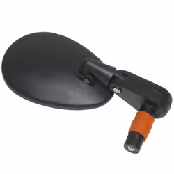 Rétroviseur Vélo Newton Oval Réglable - Gauche ou Droit - Fixation Extrémité Cintre - Noir