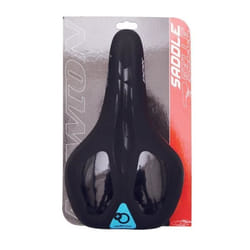 Selle city mixte rail acier noir avec pads memoire de forme Newton Memory Confort