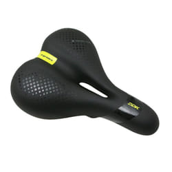 Selle city ergonomic élastomère noir à memoire de forme avec trou central Newton