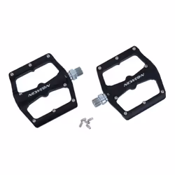 Pédales VTT descente - BMX a roulements CNC filetage 9-16 avec picots démontable alu Newton
