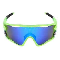 Lunettes vélo nagas monture 2 verres interchangeables solaire bleu et eclairant orange livré dans boîte souple - possible commander verre 171352 e...