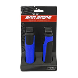 Poignées VTT Newton Rubber - Noir/Bleu - 125 mm - Adulte - Homme