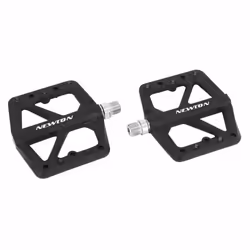 Pédales VTT descente - BMX filetage 9-16 avec picots interchargeables fibre axe alu Newton