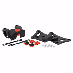 Fixation de panier avant - NEWTON - Newton 254-318 - Clips (clic sécurite) - Noir/rouge