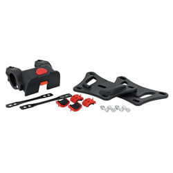 Fixation de panier avant - NEWTON - Newton 254-318 - Clips (clic sécurite) - Noir/rouge