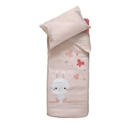 Parure De Lit Lapinou Rose Clair 100x140 Cm