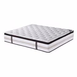 Matelas 140 X 190 Qualité haut-de-gamme - ROYAL - Mémoire de forme - Ressorts ensachés - Anti-acarien