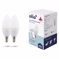 Caractéristiques de l'ampoule LED connectée Bluetooth E14 5W - Otio : Modèle : ampoule LED connectée Couleur(s) : blanc Puiss ...