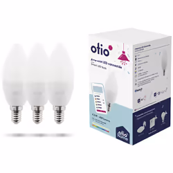 Caractéristiques de l'ampoule LED connectée Bluetooth E14 5W - Otio : Modèle : ampoule LED connectée Couleur(s) : blanc Puiss ...