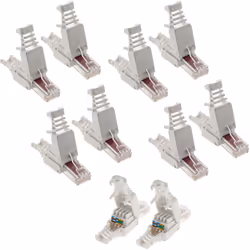 Lot de 100 fiches RJ45 CAT 6 sans outil - Zenitech Quantité : Lot de 100 fiches RJ45 Compatibilité : CAT 6 Installation facil ...