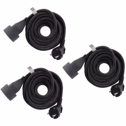 Description générale Ce prolongateur électrique noir de 3 mètres est parfait pour brancher vos appareils électriques en toute ...