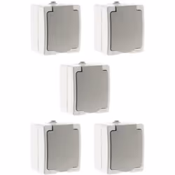 Caractéristiques de la prise 2P + T avec raccordement rapide Akya - Zenitech : Modèle : prise 2P+T Couleur(s) : gris Intensit ...