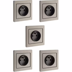 Description générale Branchez tous vos appareils avec la prise 2P+T 16A de la gamme Art'Flat, conçue en inox brossé inoxydabl ...