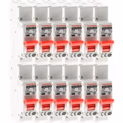 Caractéristiques du disjoncteur unipolaire PH+N - Thomson : Modèle : disjoncteur unipolaire phase + neutre Connexion automati ...