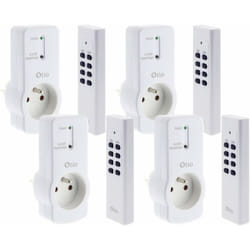 Zenitech - Lot de 4 prises télécommandées - Blanc