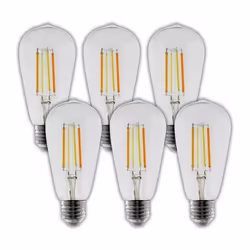 Lot de 6 ampoules connectées WIFI LED E27 7W - Otio