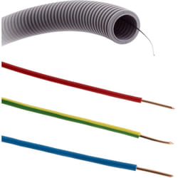 Set de 3 câbles H07V-U 2.5mm² 25m + gaine icta préfilée Ø20mm 25m Zenitech