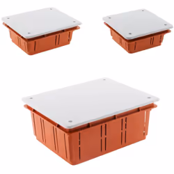 Set de 3 boîtes de dérivation à encastrer - murs pleins - Zenitech : Modèle : 3 boîtes de dérivation Installation : à encastr ...