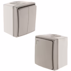 Interrupteur double va et vient + bouton poussoir voyant lumineux Orok de Zenitech Caractéristiques de l'interrupteur double ...