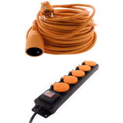 Prolongateur jardin 16A H05VV-F + bloc étanche IP44 5x16A 2P+T - Zenitech Caractéristiques du prolongateur jardin 16A H05VV-F ...