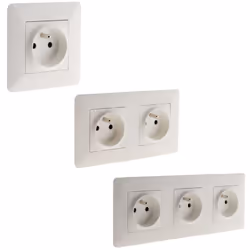 Prise 2P+T 16A + double prise + triple prise - Simplea Caractéristiques de la prise 2P+T 16A - Simplea : Modèle : prise 2P+T  ...