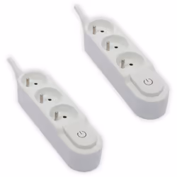 Caractéristiques du bloc multiprise interrupteur 3x16A - longueur 3m - blanc - Chacon : Modèle : bloc multiprise interrupteur ...