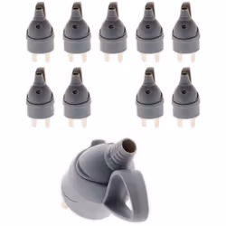 Fiche mâle anneau -16A 2P+T - Gris - Zenitech Fiche électrique mâle 2P+T 16A de couleur grise Pourvue d'un anneau Convient po ...