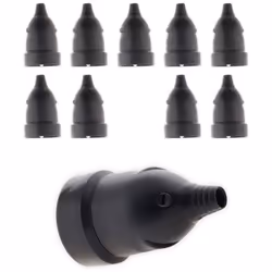 Fiche électrique femelle 2P+T 16A de couleur noire. Convient pour câble électrique HO5VV-F 3G1/3G1,5mm² Puissance 3680W max s ...