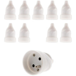 Zenitech - Lot de 10 fiches femelles 16A 2P+T - Blanc