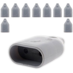 Zenitech - Lot de 10 fiches femelles 2P 6A - Gris