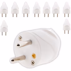 Fiche mâle coudée 16A 2P+T - Blanc - Zenitech Couleur : Blanche Convient pour câble électrique HO5VV-F 3G1/3G1,5mm² Puissance ...