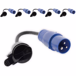 Caractéristiques adaptateur caravaning femelle 16A en mâle CEE17 - Zenitech Modèle : adaptateur caravaning femelle 16A en mâl ...