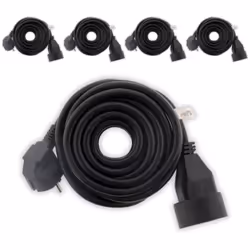 Rallonge électrique noire 2P+T 16A 5 mètres Ce prolongateur de couleur noire est idéal pour brancher vos appareils électrique ...